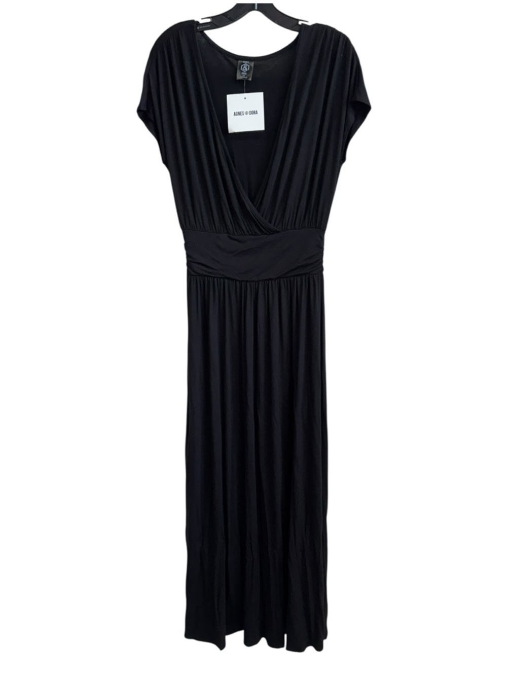 Agnes & Dora Black‎ Surplice Waist Maxi Dress Size XS